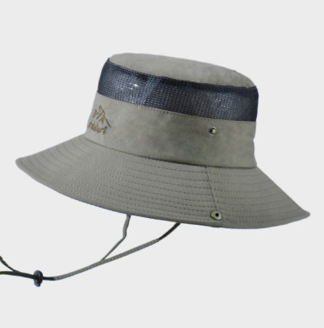 Solid Color Big Brim Sun Hat - Outdoor Protection for Mountaineering